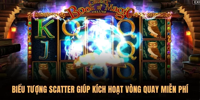 Biểu tượng Scatter giúp kích hoạt vòng quay miễn phí
