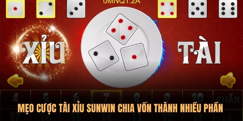 Mẹo cược Tài Xỉu Sunwin chia vốn thành nhiều phần 